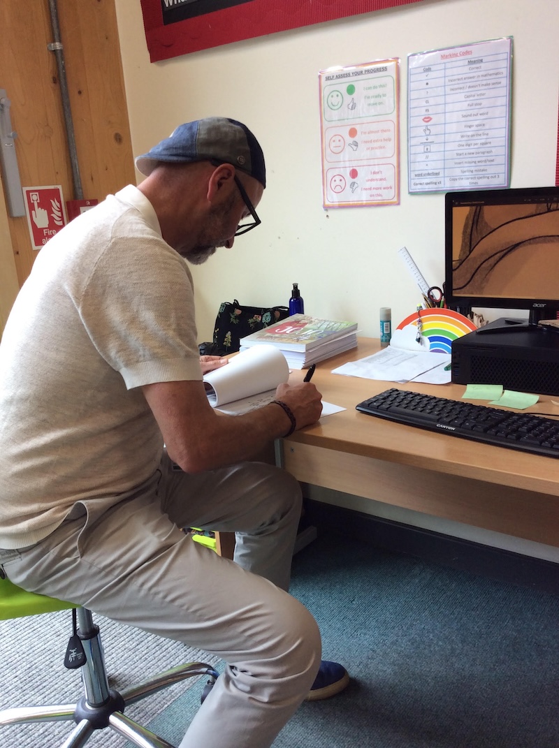 Ken book signing at Roman Road Primary